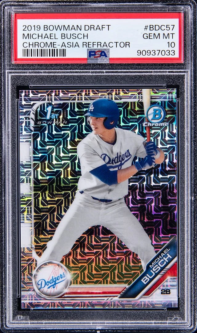 2019 Bowman Draft Michael Busch Chrome Asia Refractor #BDC-57 card image