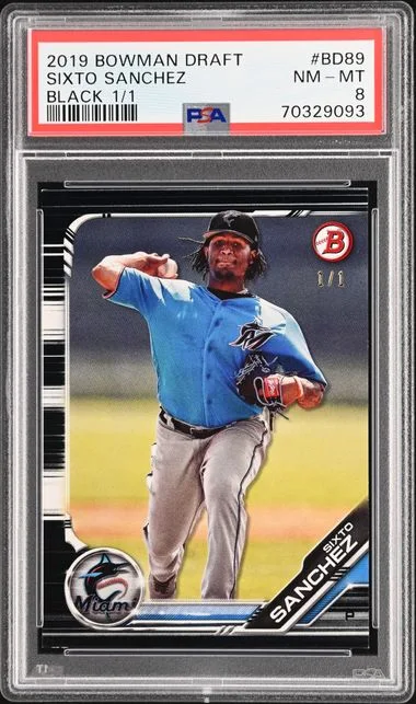 2019 Bowman Draft Sixto Sanchez Black #BD89 card image