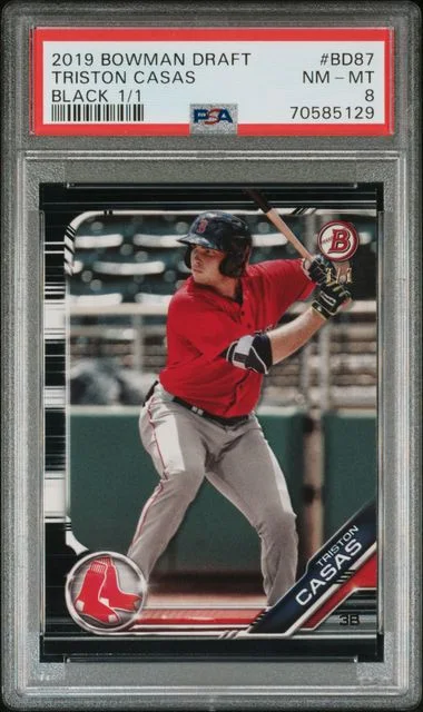 2019 Bowman Draft Triston Casas Black #BD87 card image