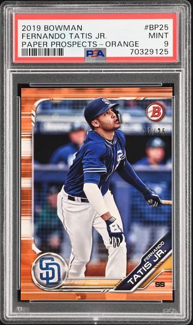 2019 Bowman Fernando Tatis Jr. Paper Prospects Blue #BP25 card image
