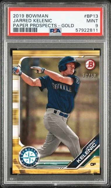 2019 Bowman Jarred Kelenic Paper Prospects #BP13 card image