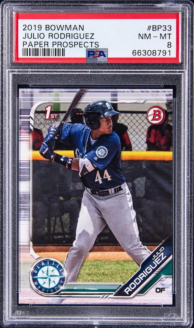 2019 Bowman Julio Rodriguez Paper Prospects #BP33 card image
