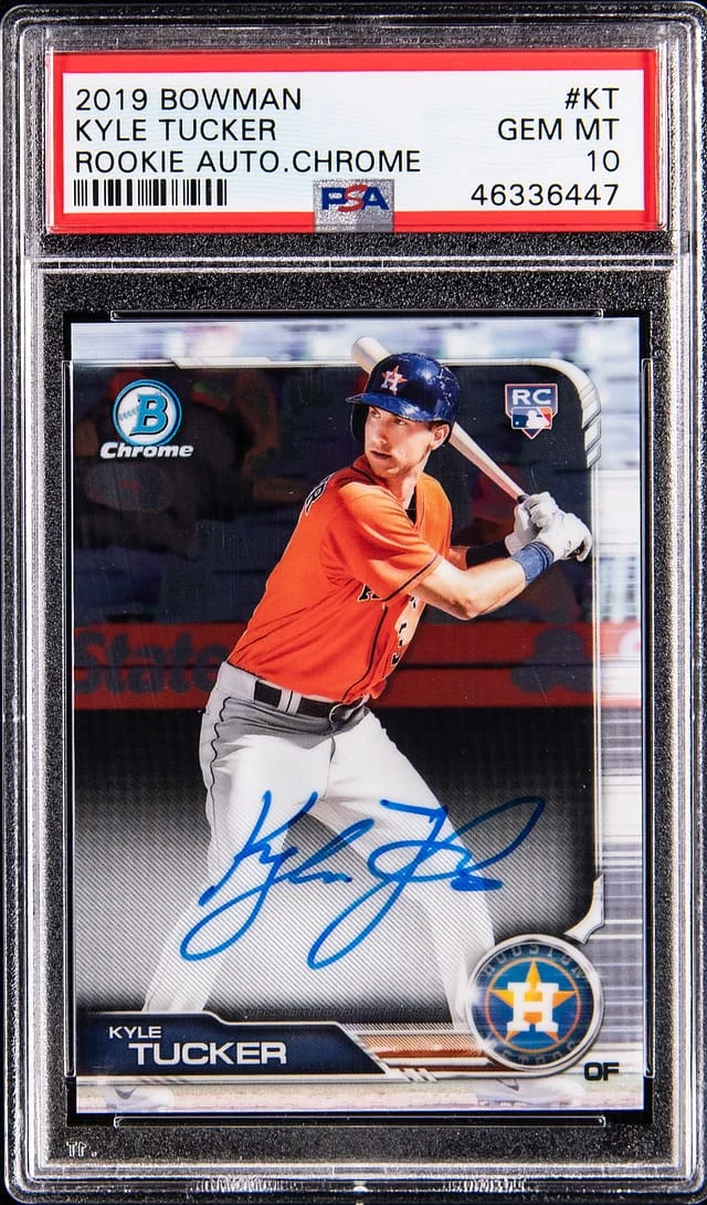 2019 Bowman Kyle Tucker Autograph Chrome #CRA-KT card image