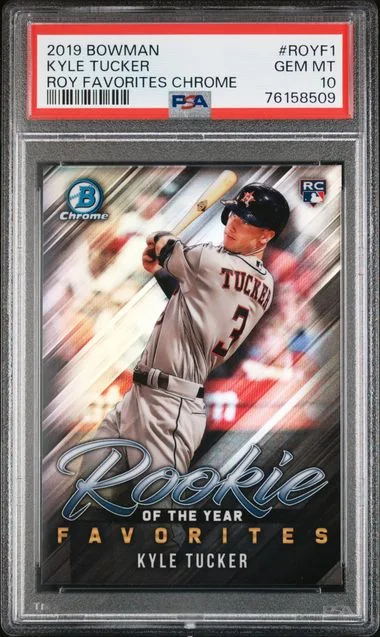 2019 Bowman Kyle Tucker Of The Year Favorites Chrome #ROYF-1 card image