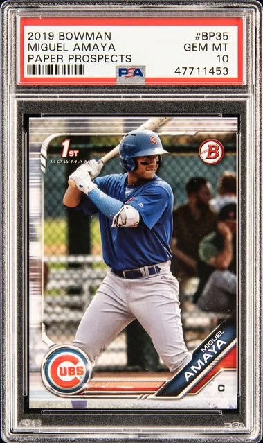 2019 Bowman Miguel Amaya Paper Prospects #BP35 card image