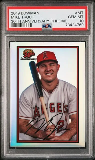 2019 Bowman Mike Trout 30th Anniversary Chrome #B30-MT card image