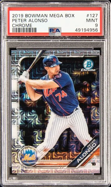 2019 Bowman Peter Alonso Mega Box Chrome #127 card image