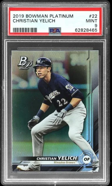 2019 Bowman Platinum Christian Yelich #22 card image