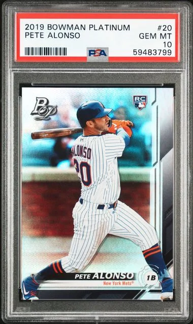 2019 Bowman Platinum Pete Alonso #20 card image