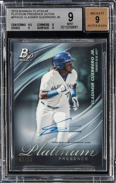 2019 Bowman Platinum Platinum Presence Ppavg Vladmir Guerrero Jr. #no-number card image