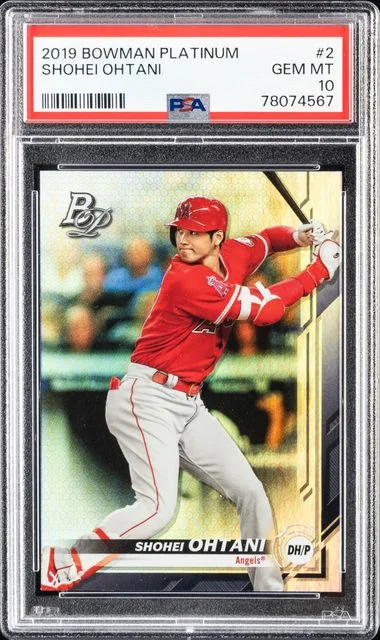 2019 Bowman Platinum Shohei Ohtani Red #2 card image