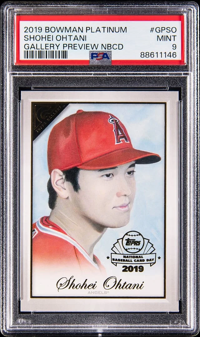 2019 Bowman Platinum Shohei Ohtani Gallery Preview National Baseball Card Day #GP-SO card image