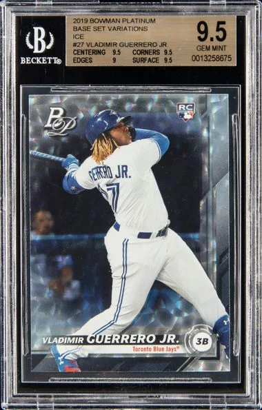 2019 Bowman Platinum Vladmir Guerrero Jr. Base Set Variations Ice #27 card image