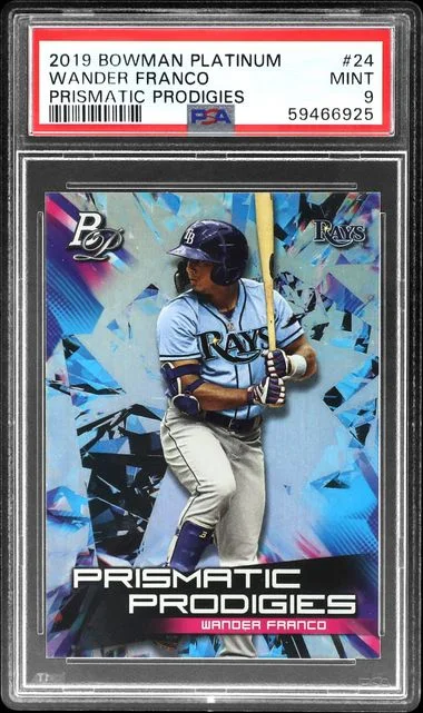 2019 Bowman Platinum Wander Franco Prismatic Prodigies #24 card image