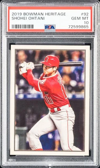 2019 Bowman Shohei Ohtani Heritage #92 card image
