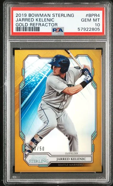 2019 Bowman Sterling Jarred Kelenic #BPR4 card image
