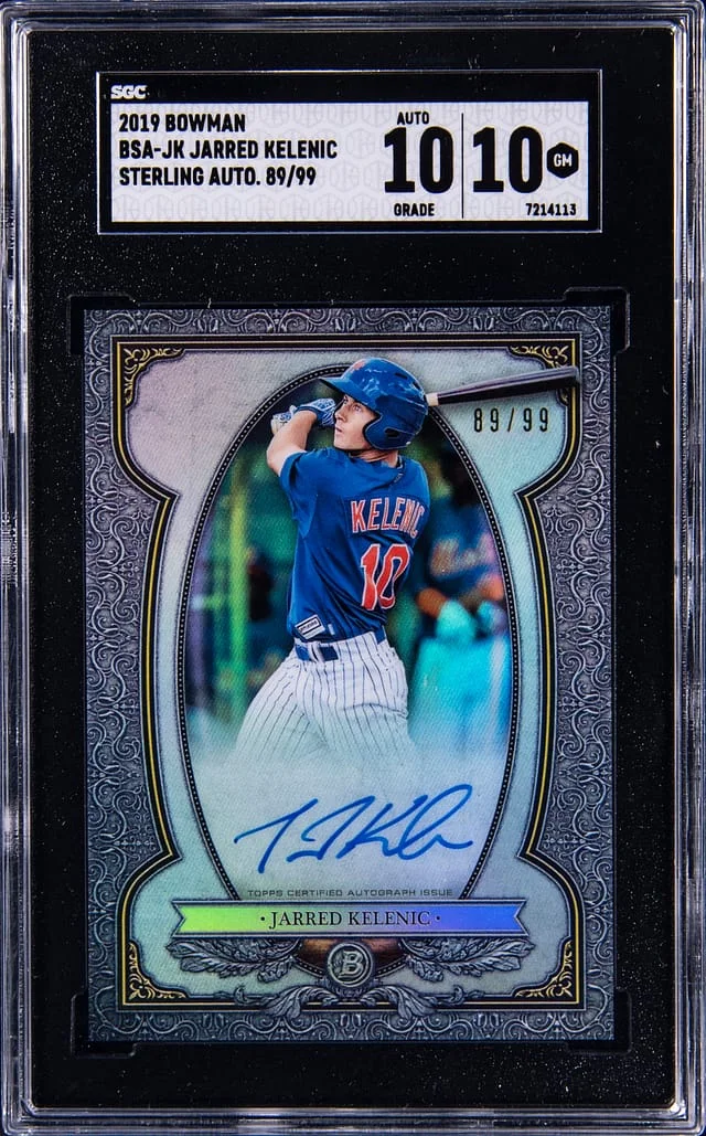 2019 Bowman Sterling Jarred Kelenic Autograph #BSA-JK card image