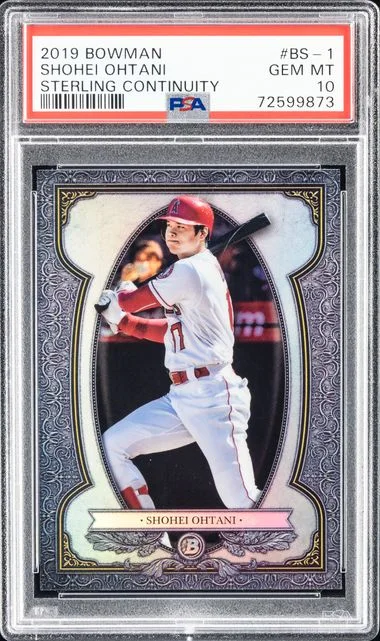 2019 Bowman Sterling Shohei Ohtani Continuity Orange #BS-1 card image