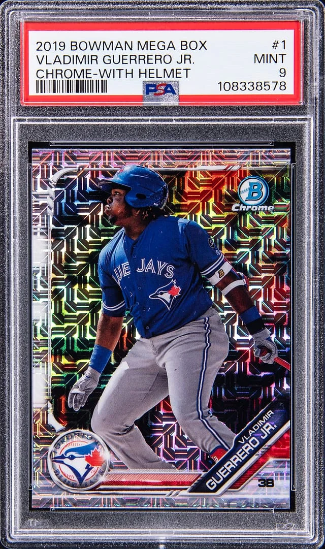 2019 Bowman Vladimir Guerrero Jr Mega Box Chrome With Helmet #1 card image