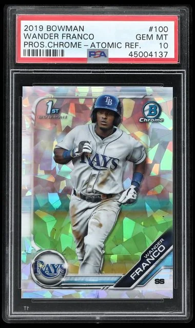 2019 Bowman Wander Franco Prospects Chrome #100 card image