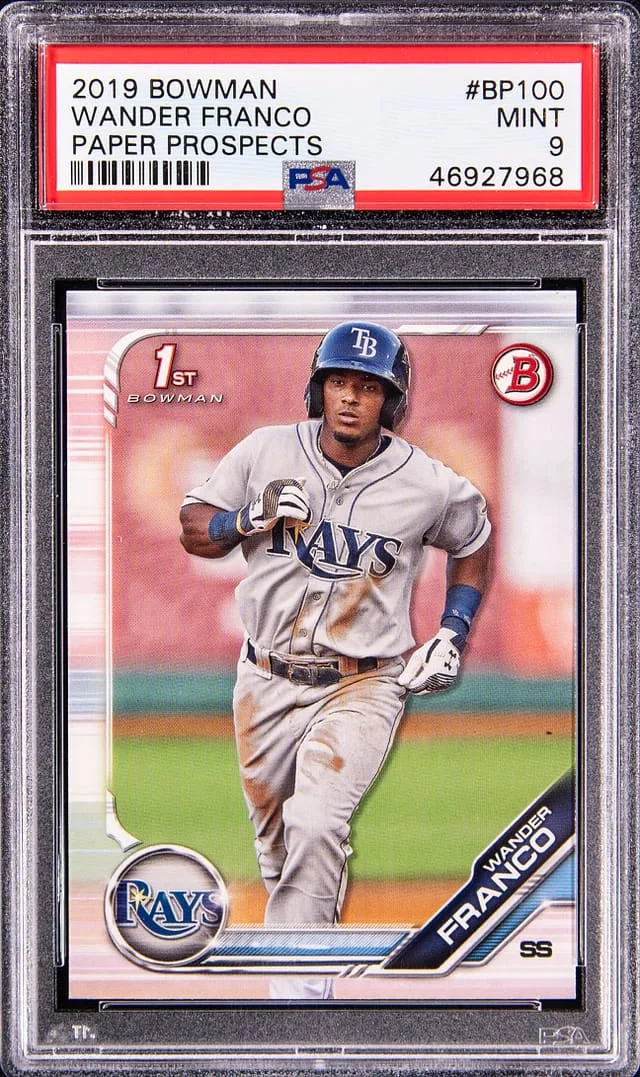 2019 Bowman Wander Franco Paper Prospects #BP-100 card image