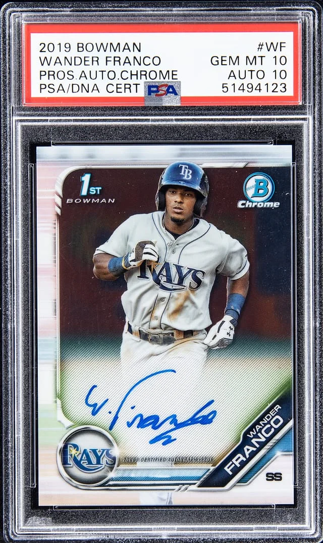 2019 Bowman Wander Franco Prospects Autograph Chrome #CPA-WF card image