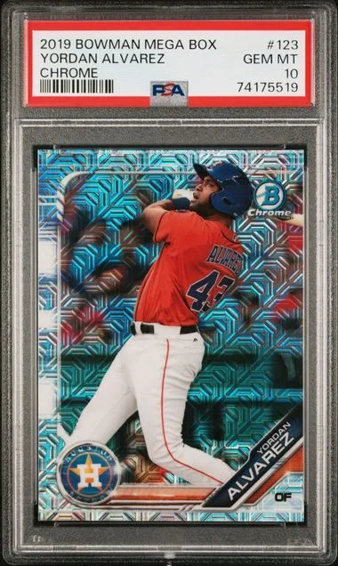 2019 Bowman Yordan Alvarez Mega Box Chrome #123 card image