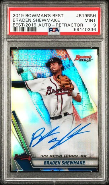 2019 Bowman's Best Braden Shewmake Of 2019 Autographs Refractor #B19-BSH card image