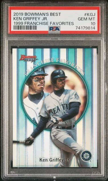 2019 Bowman's Best Ken Griffey Jr. 1999 Franchise Favorites #KGJ card image