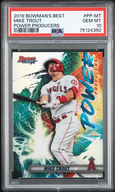 2019 Bowman's Best Mike Trout Power Producers #PP-MT card image