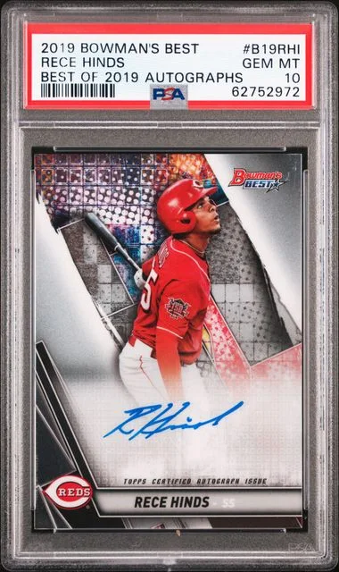 2019 Bowman's Best Rece Hinds Best Of 2019 Autographs #B19RHI card image