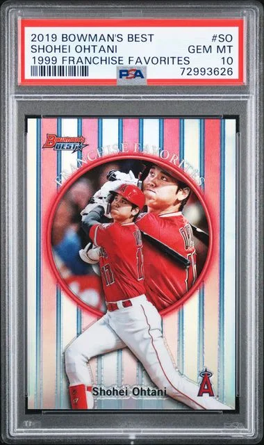 2019 Bowman's Best Shohei Ohtani 1999 Franchise Favorites #99FF-SO card image