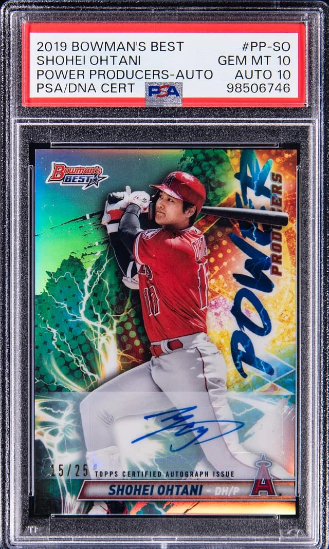 2019 Bowman's Best Shohei Ohtani Power Producers #PP-SO card image