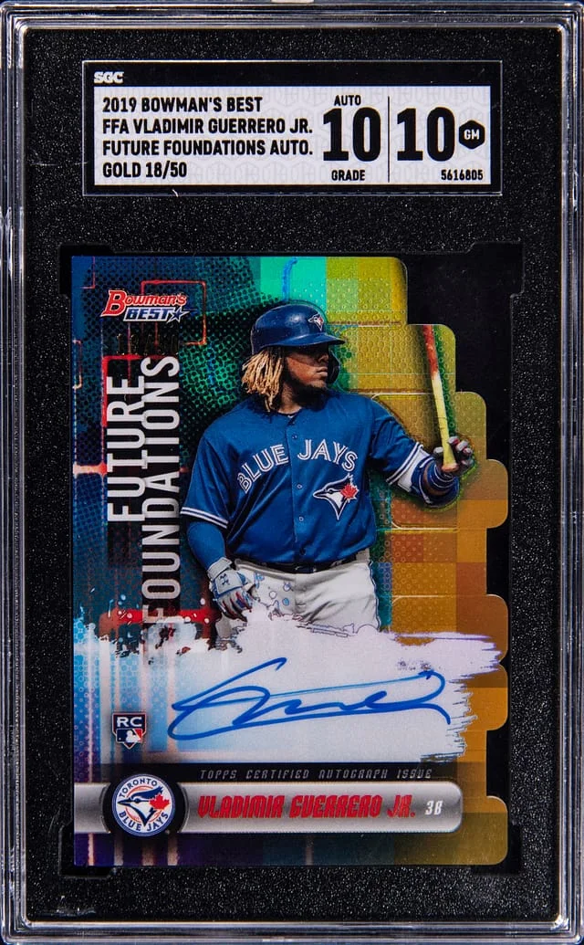 2019 Bowman's Best Vladimir Guerrero Jr. Future Foundations Autograph #FFA-VGJ card image