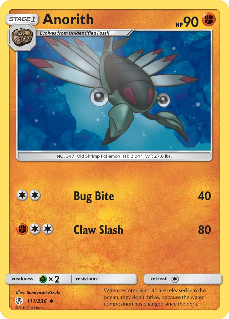 2019 Cosmic Eclipse Anorith Uncommon #111/236 Uncommon card image