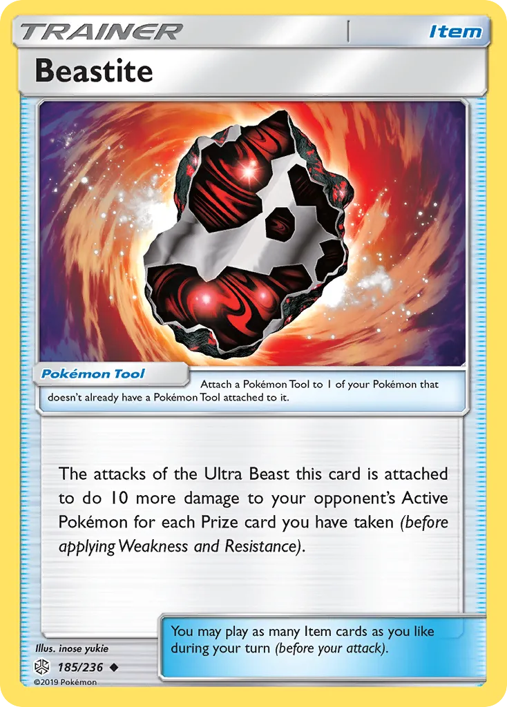 2019 Cosmic Eclipse Beastite Uncommon #185/236 Uncommon card image