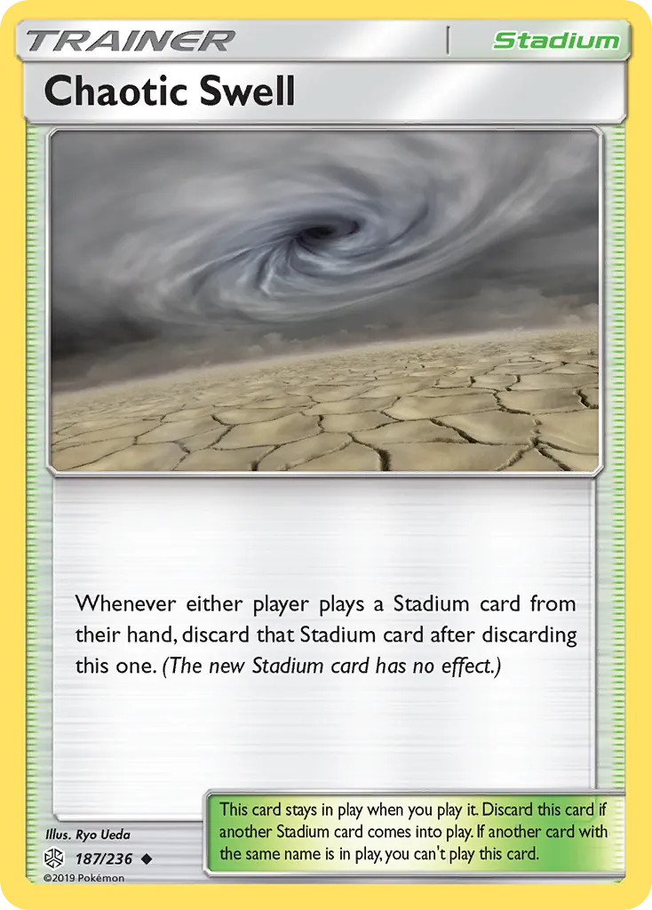 2019 Cosmic Eclipse Chaotic Swell Uncommon #187/236 Uncommon card image