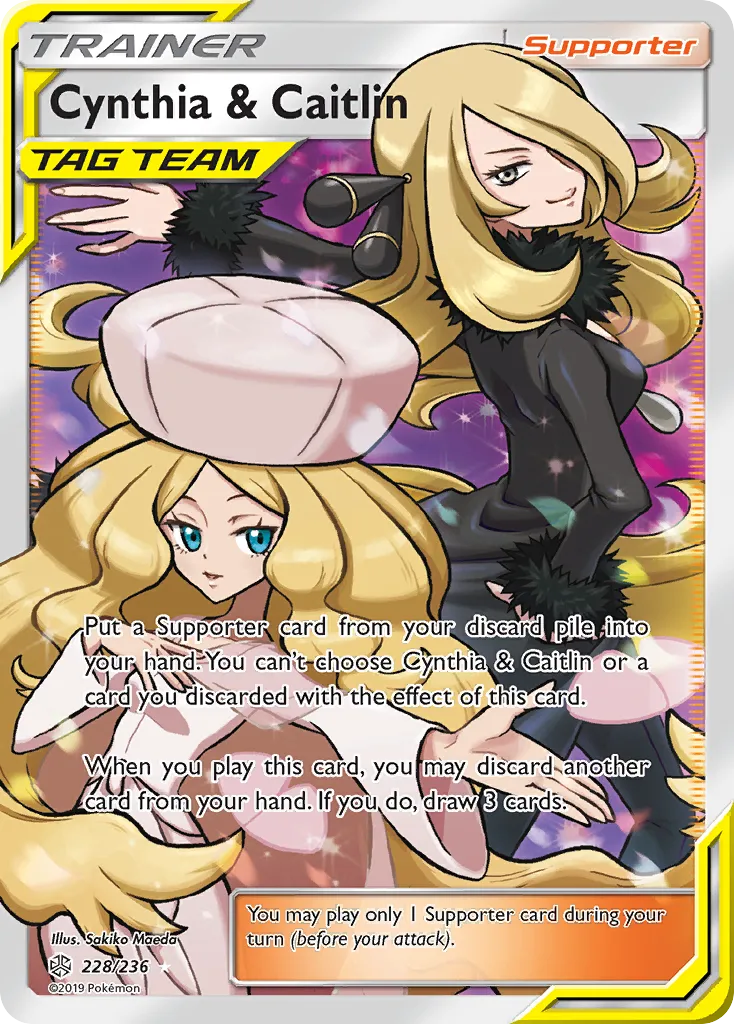 2019 Cosmic Eclipse Cynthia & Caitlin #228/236 Rare Ultra card image