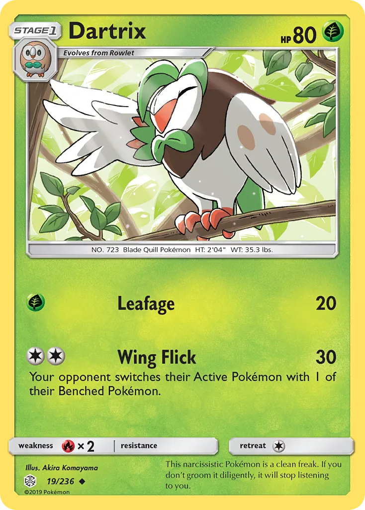 2019 Cosmic Eclipse Dartrix Uncommon #019/236 Uncommon card image