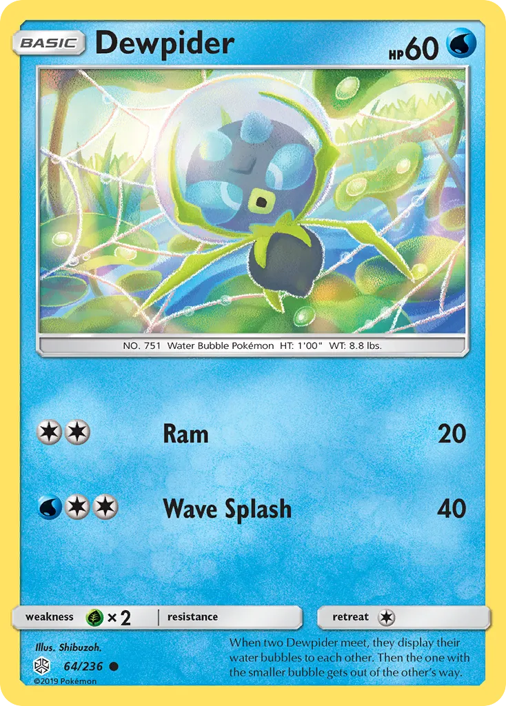 2019 Cosmic Eclipse Dewpider Common #064/236 Common card image