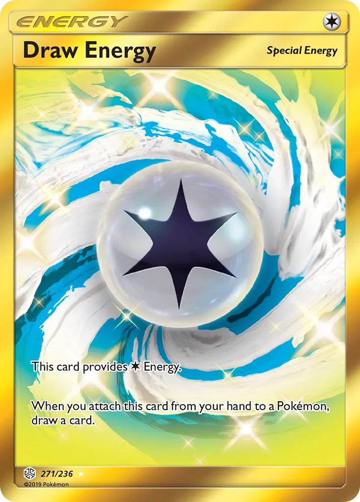 2019 Cosmic Eclipse Draw Energy #271/236 Rare Secret card image