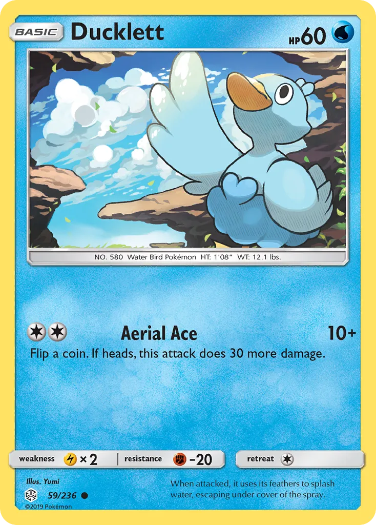 2019 Cosmic Eclipse Ducklett Common #059/236 Common card image