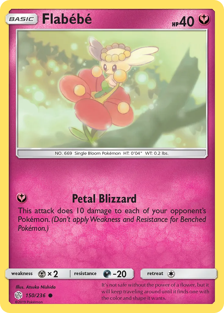 2019 Cosmic Eclipse Flabébé #150/236 Common card image
