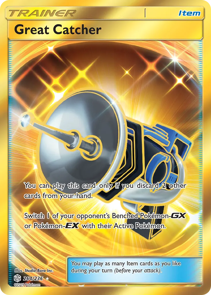 2019 Cosmic Eclipse Great Catcher #264/236 Rare Secret card image
