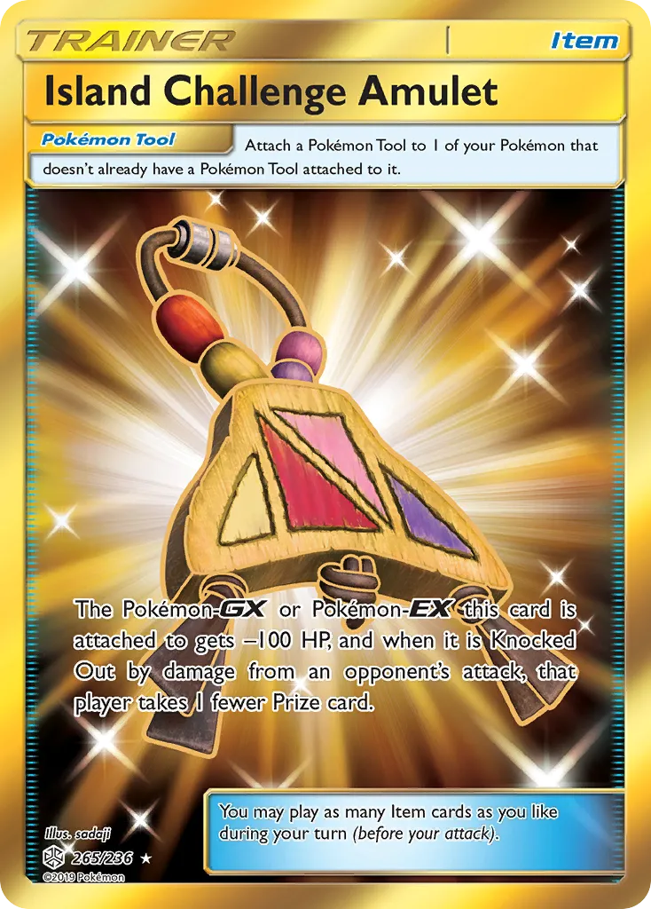 2019 Cosmic Eclipse Island Challenge Amulet #265/236 Rare Secret card image