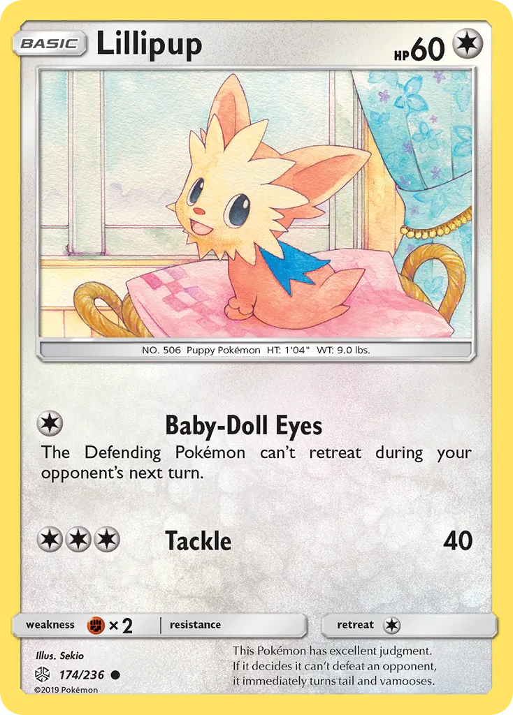 2019 Cosmic Eclipse Lillipup Common #174/236 Common card image