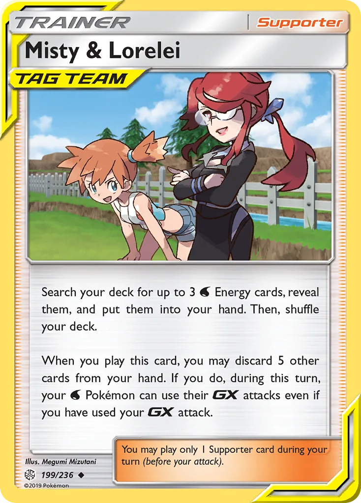 2019 Cosmic Eclipse Misty & Lorelei Uncommon #199/236 Uncommon card image