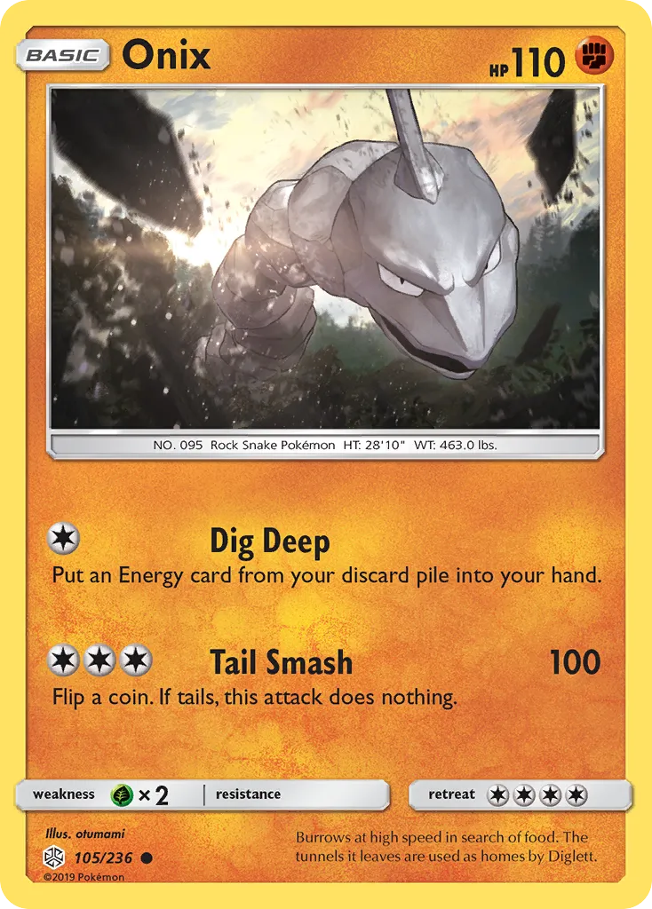 2019 Cosmic Eclipse Onix Common #105/236 Common card image