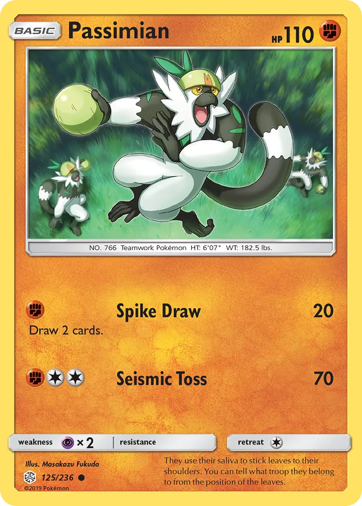 2019 Cosmic Eclipse Passimian Common #125/236 Common card image