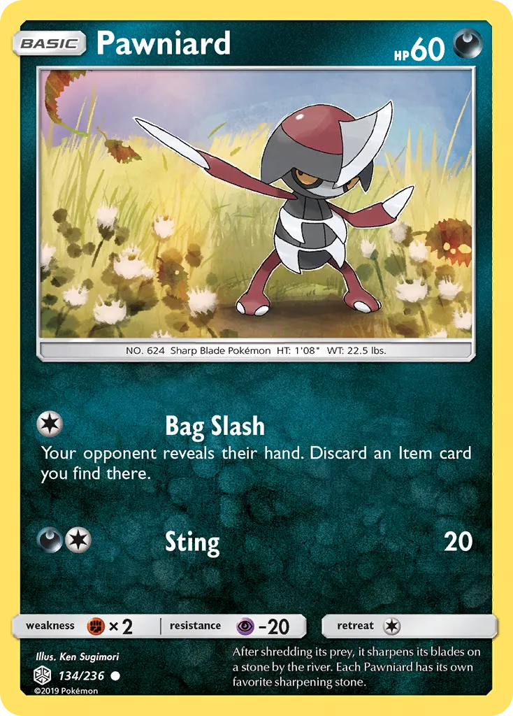 2019 Cosmic Eclipse Pawniard Common #134/236 Common card image